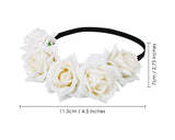 Flower Headband for Maternity Floral Rose Crown for Wedding