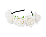 Flower Headband for Maternity Floral Rose Headpiece for Wedding