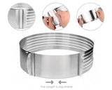 Layer Cake Slicer 9.5 to 12 Inches Adjustable Cake Ring