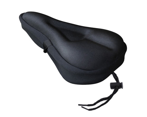 Bike Seat Cushion Comfortable Gel Padded Bicycle Saddle Cover - Black