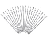 20 Pieces Stainless Steel Large-Eye Knitting Needles