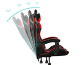 Gaming Chair Office Chair with Headrest and Lumbar Pillow - Red