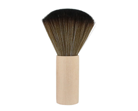 Neck Duster for Hair Cutting Soft Barber Neck Brush with Wooden Handle