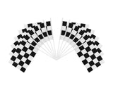 Racing Checkered Flags 12 Pieces Finish Line Flags for Race Car Party