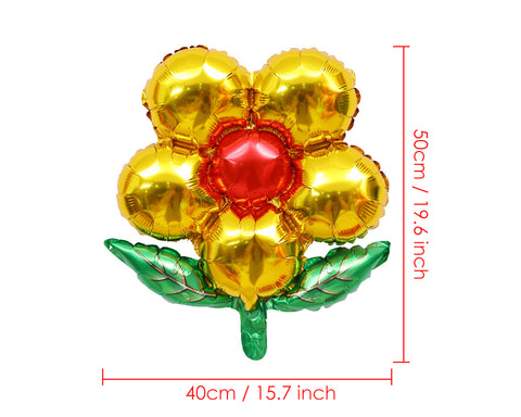 Flower Foil Balloons 8 Pieces 19.69 Inches Reusable Party Balloons