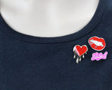 5 Pieces Cartoon Enamel Brooch for Clothes - Animal Series