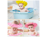 Baby Shower Cap Adjustable Baby Bath Hat with Ear Protection