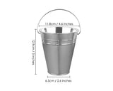 Galvanized Metal Buckets 12 Pieces Mini Buckets with Handles