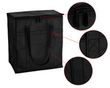 Insulated Shopping Grocery Bags With Zipper 2 Pieces Food Delivery Bag