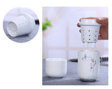 300ml Ceramic Tea Cup with Tea Infuser