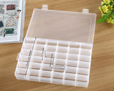 Jewelry Box 36 Grids Clear Plastic Organizer Box for Jewelry Storage