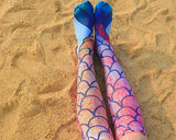 2 Pairs 3D Mermaid Knee High Socks for Girls