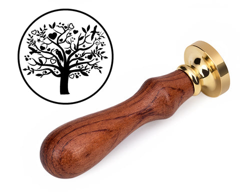 Wax Seal Stamp with Wooden Handle - Tree of Life