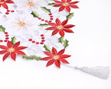 15 x 70 Inch Christmas Embroidered Table Runner