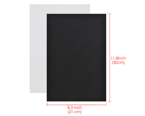 Adhesive A4 Felt Sheet 10 Pieces Fabric Sticky Back Sheets - Black