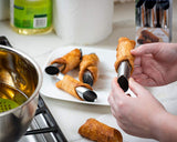 Cannoli Tubes Kit 12 Pieces Canolli Shell Molds with Ring Cookie Cutter