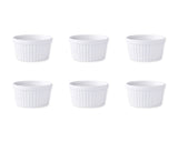 Porcelain Ramekin Bowls 6 Pieces Baking Cups for Desserts