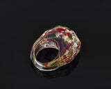 Rings for Kids Dried Flowers Resin Ring with Gift Box