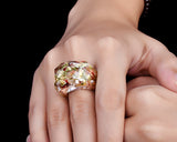 Rings for Kids Dried Flowers Resin Ring with Gift Box