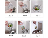 Disposable Sink Strainer Bag 100 Pieces Sink Filter Bag