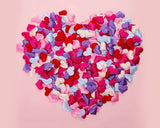 Heart Confetti 300 Pieces Heart Petals for Valentine's Day Wedding Decoration