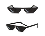 Pixel Mosaic Glasses Set of 3 8 Bit Glasses