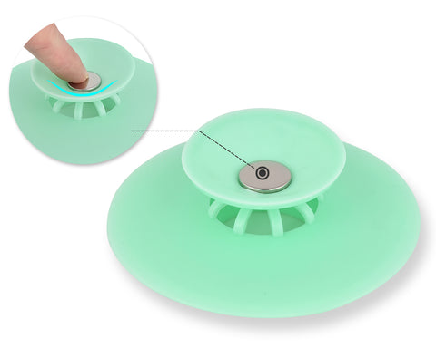 5 Pieces 10cm 2 in 1 Stopper and Hair Catcher