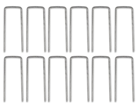 Set of 12 Wind Stakes 4 Inch Galvanized Staples