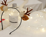 Deer Antler Headband Reindeer Hair Band for Christmas Party