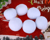 Fake Snowballs 20 Pieces Plush Snow Balls for Indoor Snowball Fight