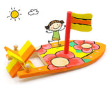 DIY Paddle Boat 3 Packs Wooden Sailboat Kit for Kids