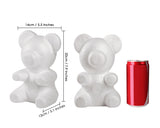 Styrofoam Bear Mold 2 Pieces Foam Bear for Flower Arrangements