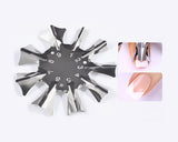 Nail Art Manicure Edge Trimmer 6 Pieces French Smile Line Cutter Tool