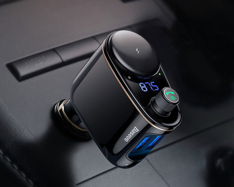 Baseus Dual-Port USB Car Charger Bluetooth FM Transmitter