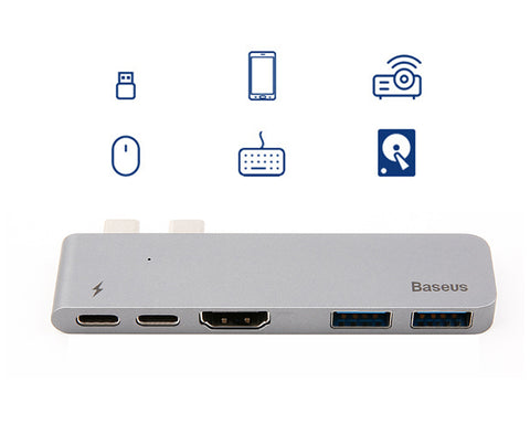 Baseus USB C Hub Multiport Adapter for MacBook Pro