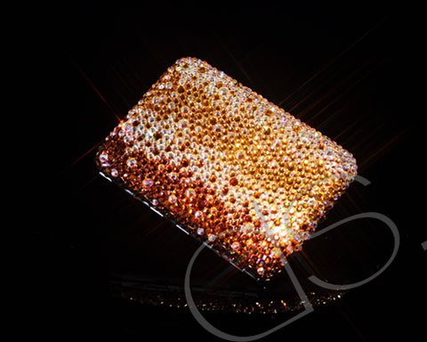 Graphite Swarovski Crystallized Cigarette Case