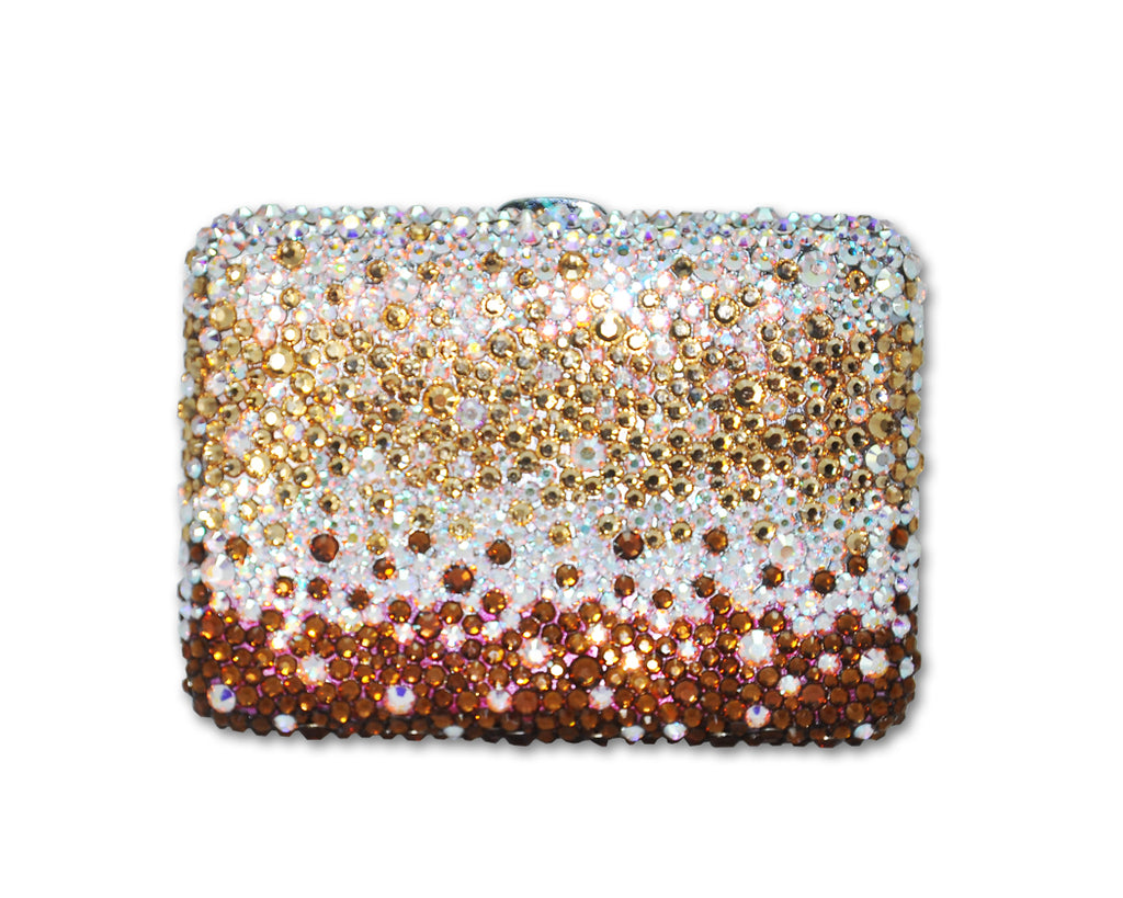 Graphite Swarovski Crystallized Cigarette Case