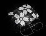 Sakura Swarovski Crystallized Cigarette Case - Black