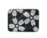 Sakura Swarovski Crystallized Cigarette Case - Black