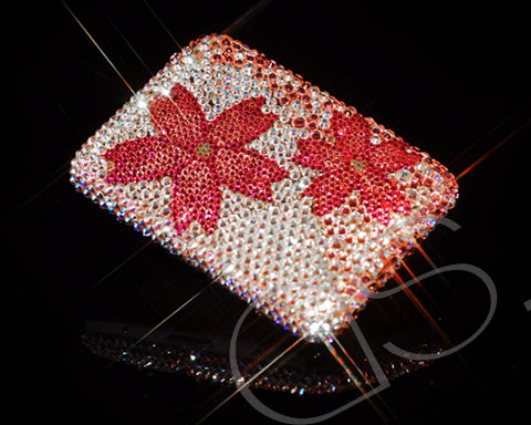 Sakura Swarovski Crystallized Cigarette Case - Pink