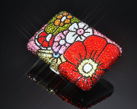 Sweet Bouquet Swarovski Crystallized Cigarette Case