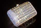 Cubical Gold Crystallized Clutch - 14cm