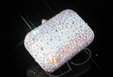 Classic Crystal Clutch Bag - Pink 12.5cm