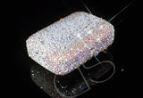 Classic Crystal Clutch Bag - Pink 12.5cm