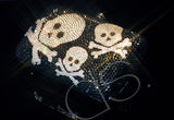 Crossbones Crystal Clutch Bag - 14.5cm