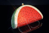 Watermelon Bling Swarovski Crystal Clutch Bag - 17.7cm