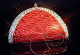 Watermelon Bling Swarovski Crystal Clutch Bag - 17.7cm