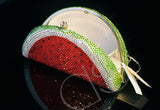 Watermelon Bling Swarovski Crystal Clutch Bag - 17.7cm