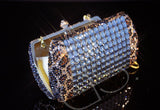 Cubical Leopard Crystallized Clutch - 14.6cm