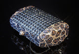 Cubical Leopard Crystallized Clutch - 14.6cm
